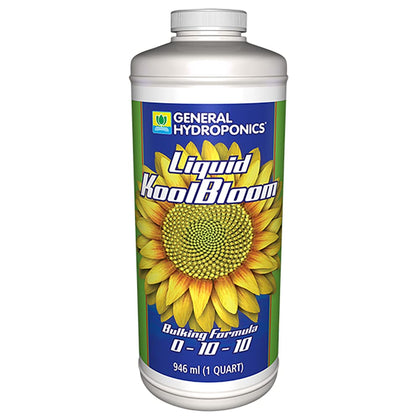 General Hydroponics KoolBloom bottle pour for flowering boost in hydroponic and soil gardens.