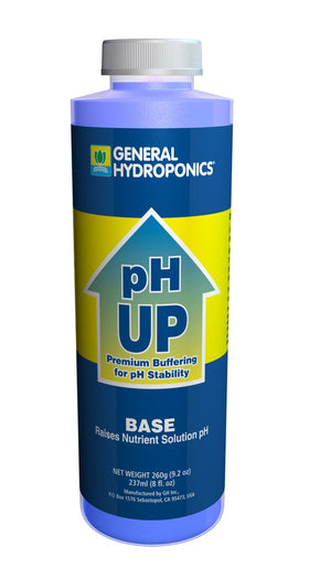 General Hydroponics pH Up liquid 8oz enabling easy pH adjustment