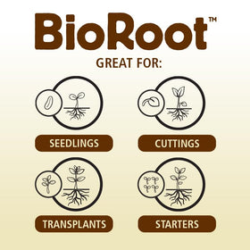 General Organics BioRoot seedling-propagation promotes vigorous early growth.