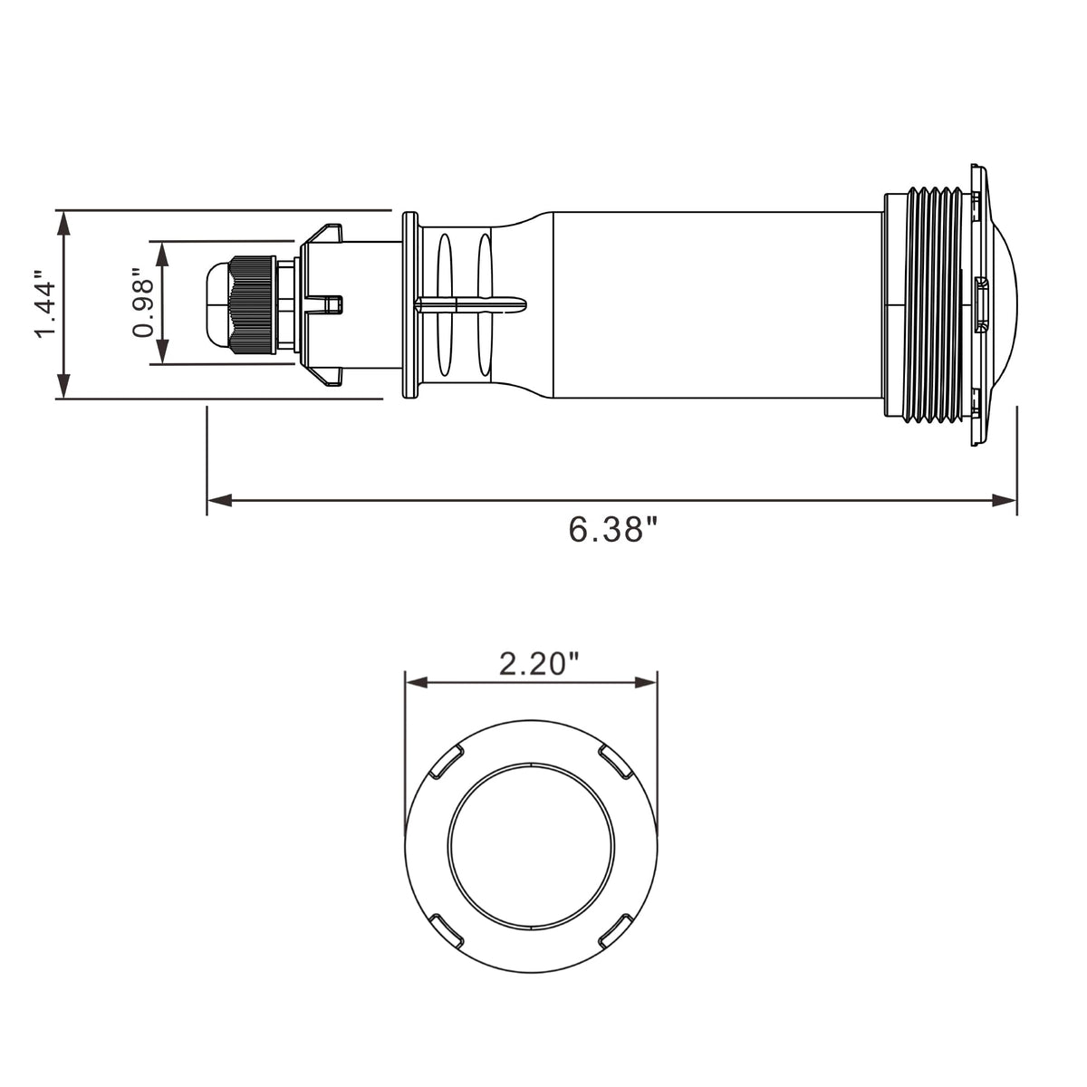 Generalman 12V AC-compatible pool light works with standard transformers.