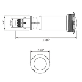 Generalman 12V AC-compatible pool light works with standard transformers.