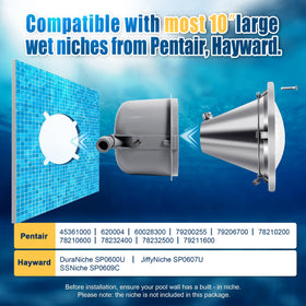 Generalman 500W incandescent bulbs provide bright pool lighting