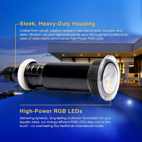 Generalman IP68 sealed pool light built for year-round underwater use.