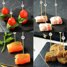 Generic 100-pack bamboo skewers designed for weddings and parties