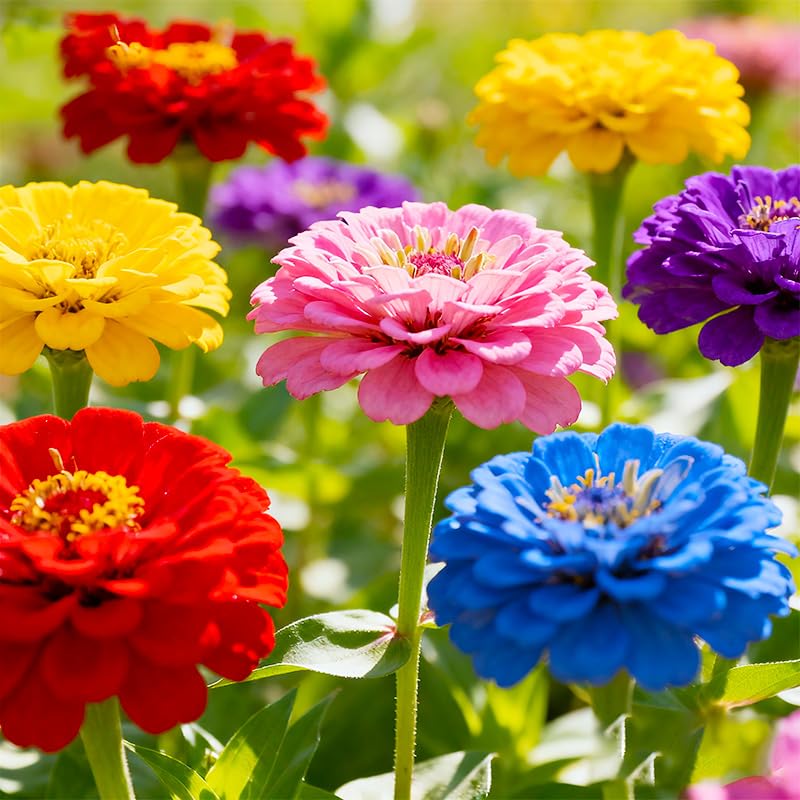 Generic 1150+ mixed color zinnia seeds ready for sunny beds.