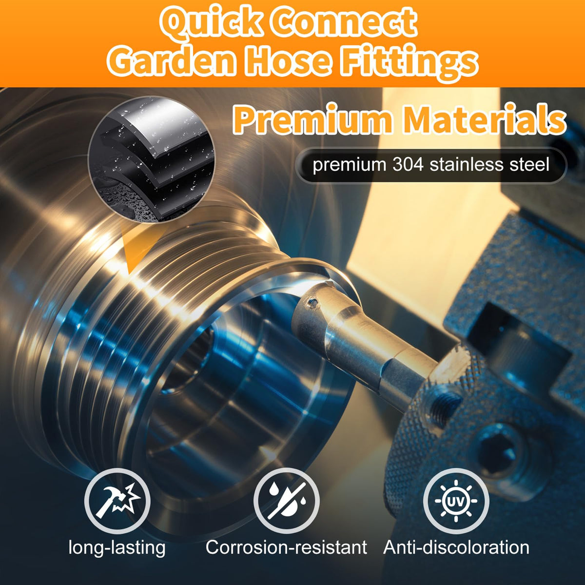 Generic 1/2 inch plug with 3/4 inch male for secure connections.