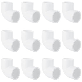Generic 12-pack 3-4-inch 90-degree PVC elbow socket-to-socket for leak-free turns