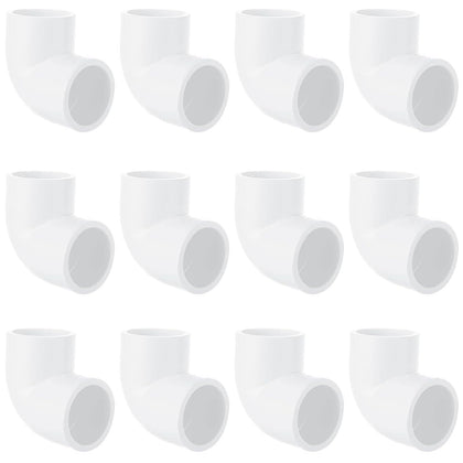 Generic 12-pack 3-4-inch 90-degree PVC elbow socket-to-socket for leak-free turns