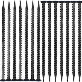 Generic 16-inch rebar stake in use provides sturdy ground anchoring for outdoor setups.