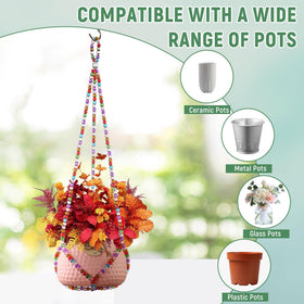 Generic 21 inch indoor plant hanger fits lightweight pots.