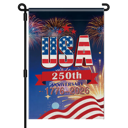Generic 250th Anniversary Garden Flag, double-sided visibility for outdoor display