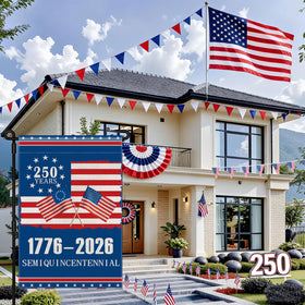 Generic 250th Anniversary USA flag outdoor garden use, easy care