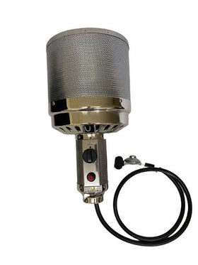 Generic 3-inch pole THP burner head assembly for tall patio heater, enabling quick ignition.