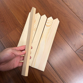 Generic 30-pack wooden stakes for boundary identification—mark property edges.