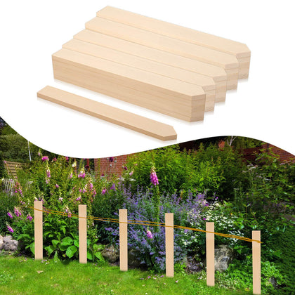 Generic 30-pack wooden stakes packaging shown, ready for outdoor labeling and marking.