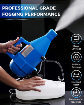 Generic 4.5L fogger adjustable nozzle targets high ceilings and corners precisely