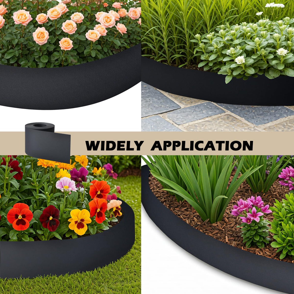 Generic 40ft edging durable and weather-resistant for sun and rain