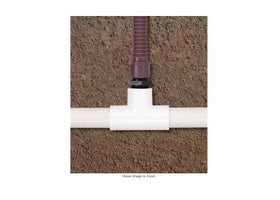 Generic 5-pack riser extension adapts underground pipe to sprinkler head installation