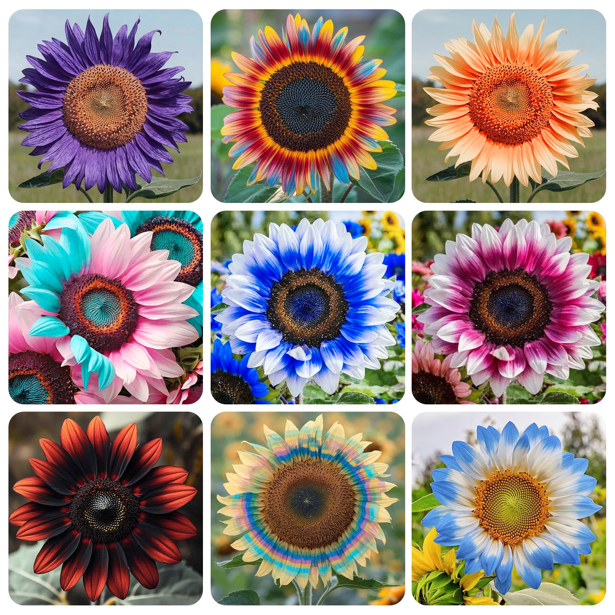 Generic 520+ sunflower seeds mixed pack for vibrant cut flowers in gardens.