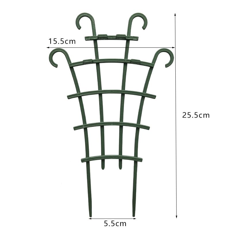 Generic 6Pcs Trellis installed easily by soil insertion or wall attachment for flexible setups