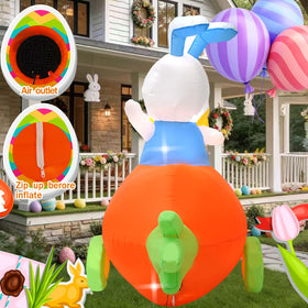 Generic indoor-outdoor decoration adds cheerful Easter atmosphere to any space.
