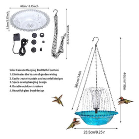 Generic 9.25-inch basin supports more water and longer bird visits
