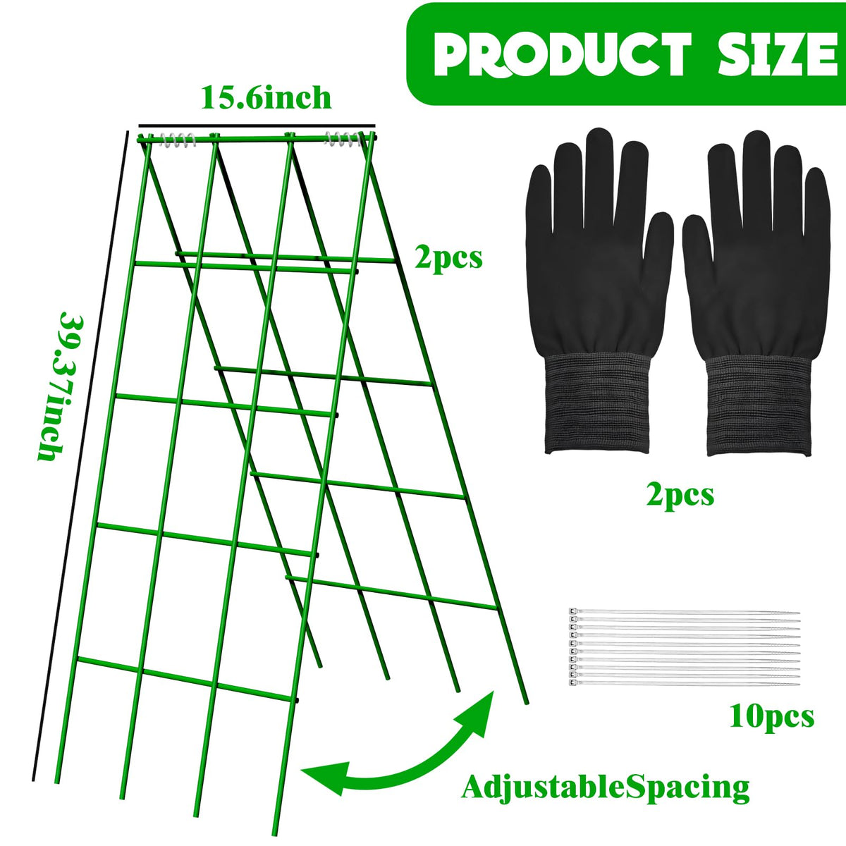 Generic A-frame Vegetable Frame installation-free design for easy garden setup.