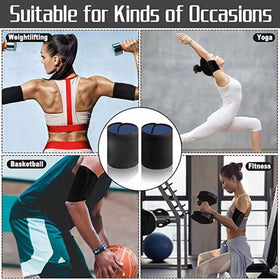 Generic adjustable arm shaper band providing secure, customizable fit during workouts