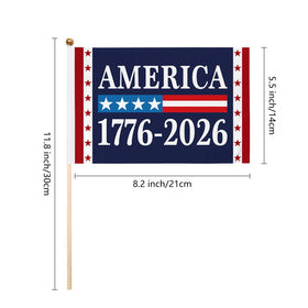 Generic American patriotic flags in a 5x8-inch size, perfect for celebrations.