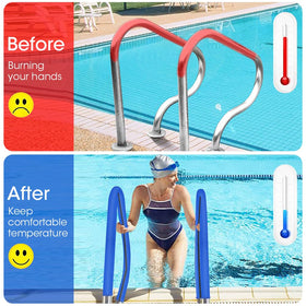 Generic Anti-scald Rail Pad prevents burns from hot pool handrails