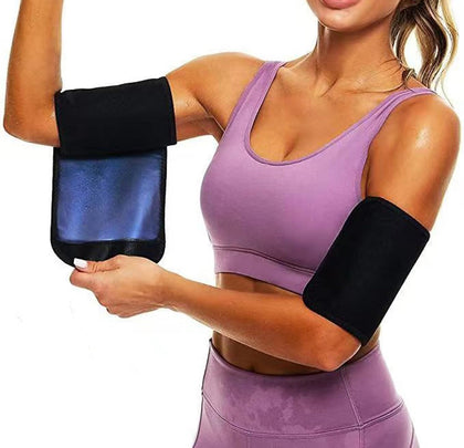 Generic arm trimmer workout sweat band increasing arm-area warmth during training