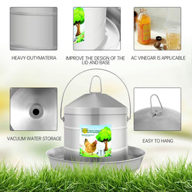 Generic automatic water supply using gravity and vacuum for continuous hydration.