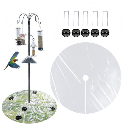 Generic Bird Seed Catcher Mat round beneath feeder to protect the lawn from spills