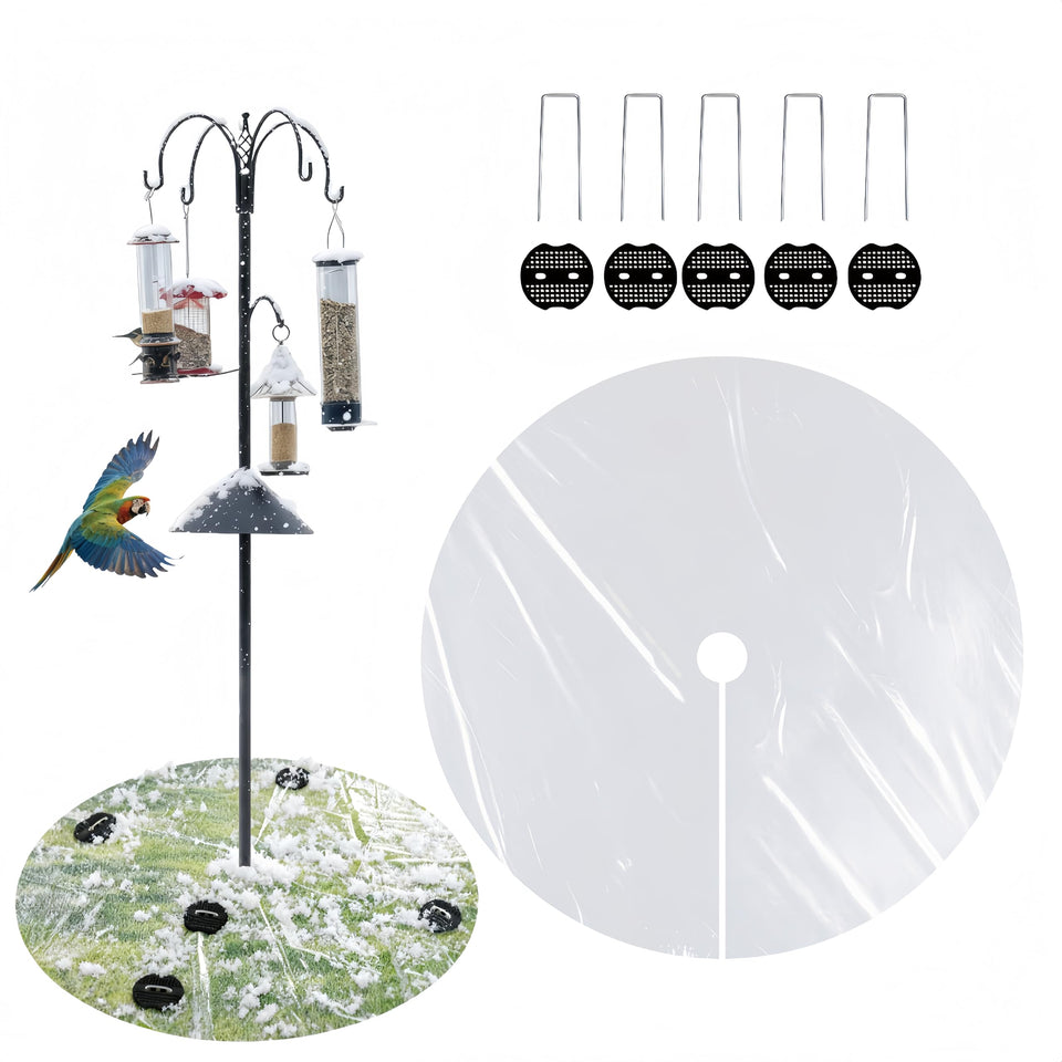 Generic Bird Seed Catcher Mat round beneath feeder to protect the lawn from spills