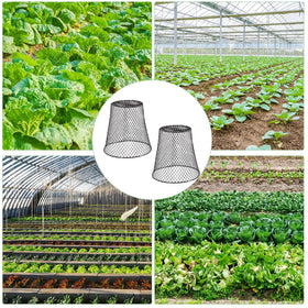Generic black-coated steel mesh protects garden fruits while air flows.