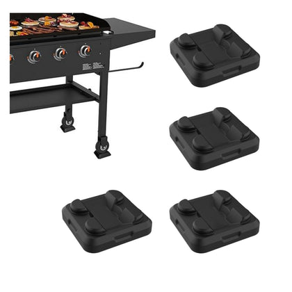 Generic griddle leveling shims offer a stable base on uneven outdoor surfaces.