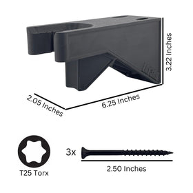 Generic bracket close-up shows durable 3d-printed construction for reliability.