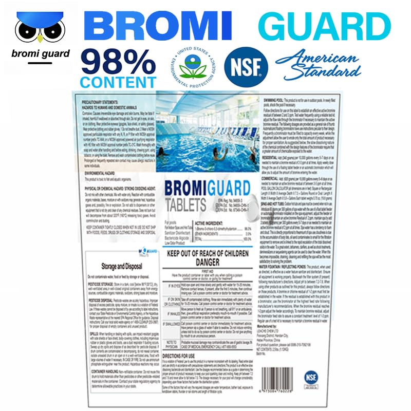 Generic Bromine Tabs 1-inch dispensing for hot tub maintenance.