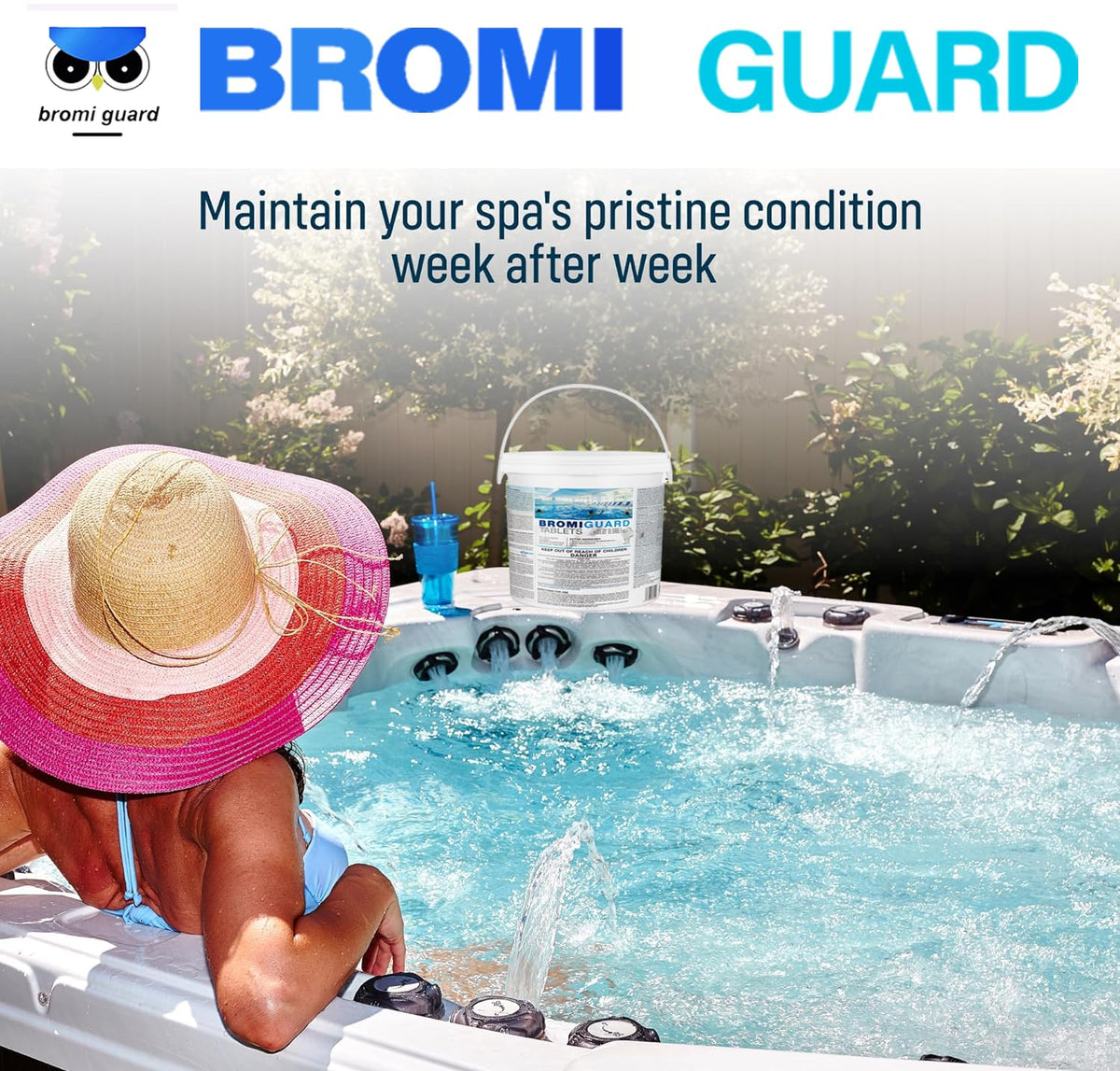 Generic Bromine Tabs eco-friendly packaging for spa care.