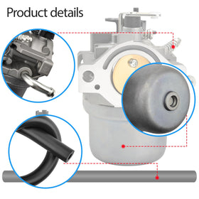 Generic carburetor kit compatible mower setup demonstrates smooth maintenance workflow.