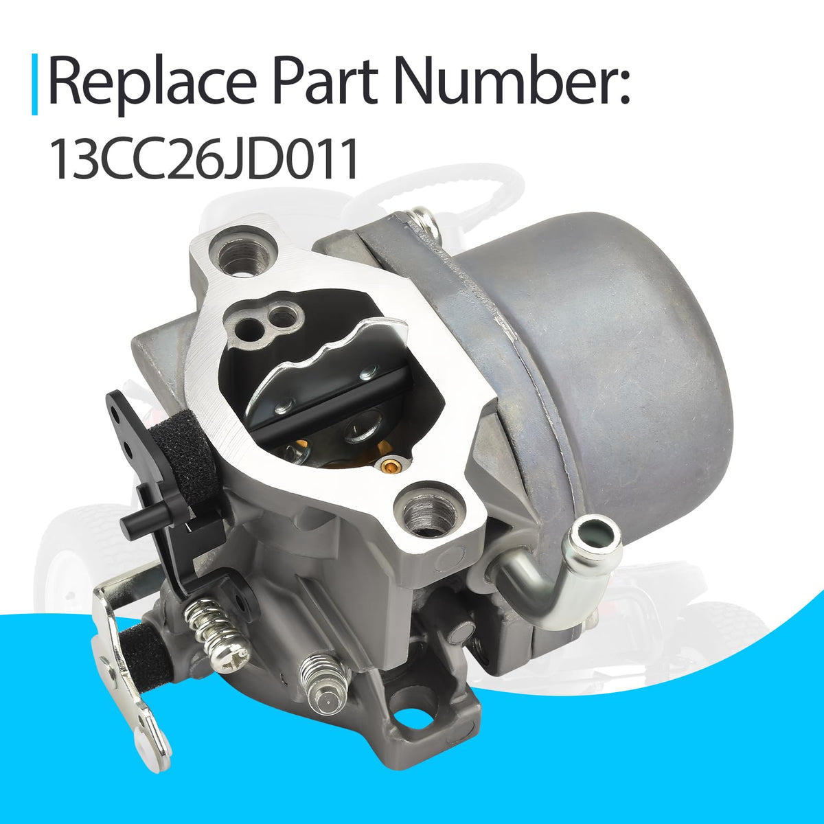 Generic carburetor kit installation diagram shows easy DIY maintenance.
