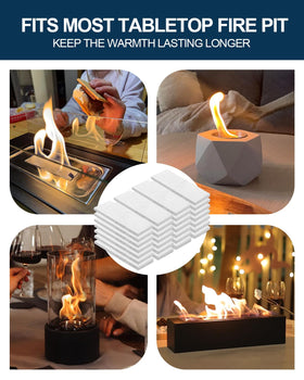Generic ceramic wool wick for tabletop fire pits, non-combustible and odor-free