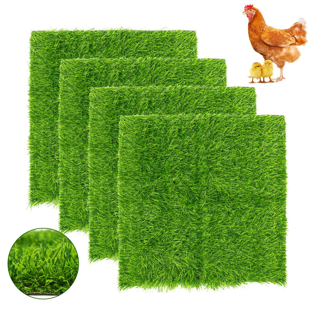 Generic chicken nesting pads 12x12 in in coop, durable and easy to clean