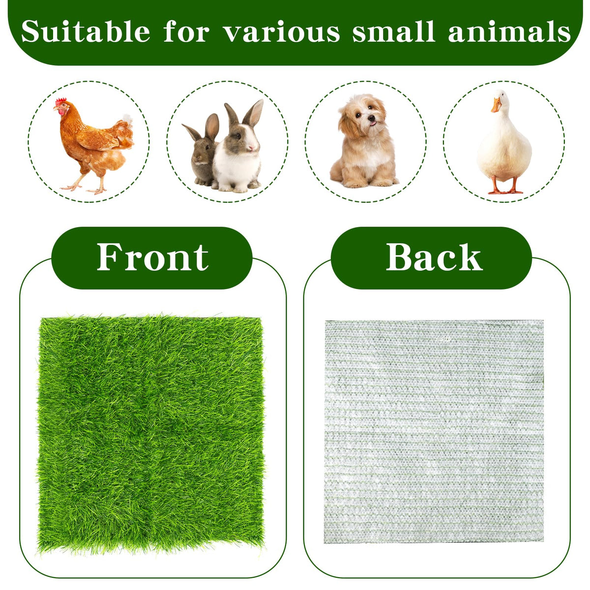 Generic nesting pads rinsed under water to show quick wash-and-air-dry care