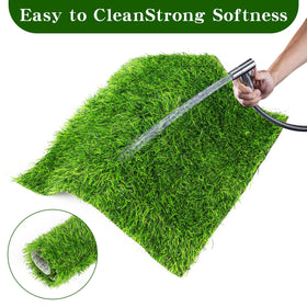 Generic nesting pads stacked to illustrate easy setup and space-saving design