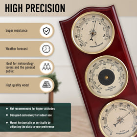 Generic Classic Analog Weather Station thermometer displaying temperature in °F and °C for easy monitoring.