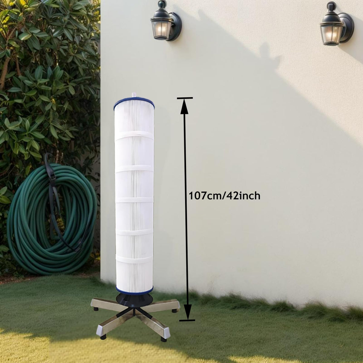Quick-release top and base allow easy installation