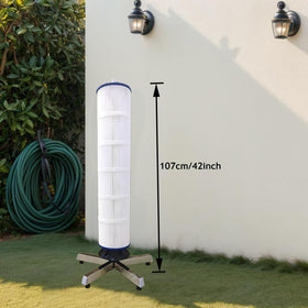 Quick-release top and base allow easy installation