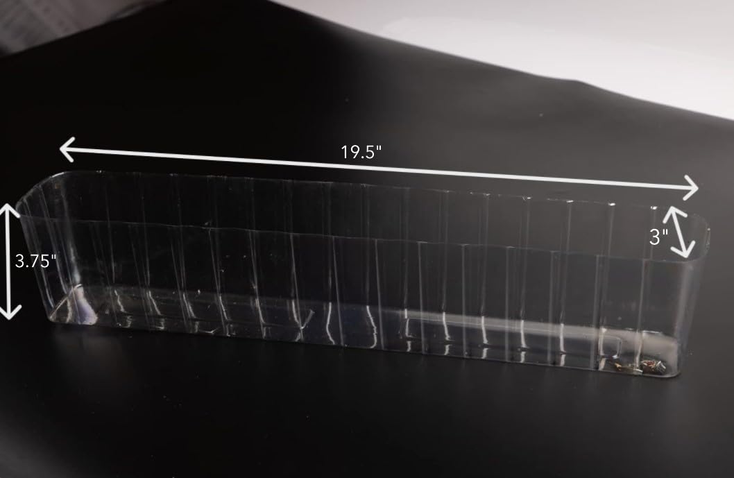 Generic clear liner close-up shows transparent material and smooth edges