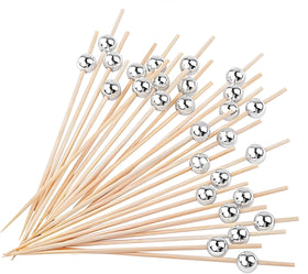 Generic cocktail picks with gold ball tip for upscale party presentation